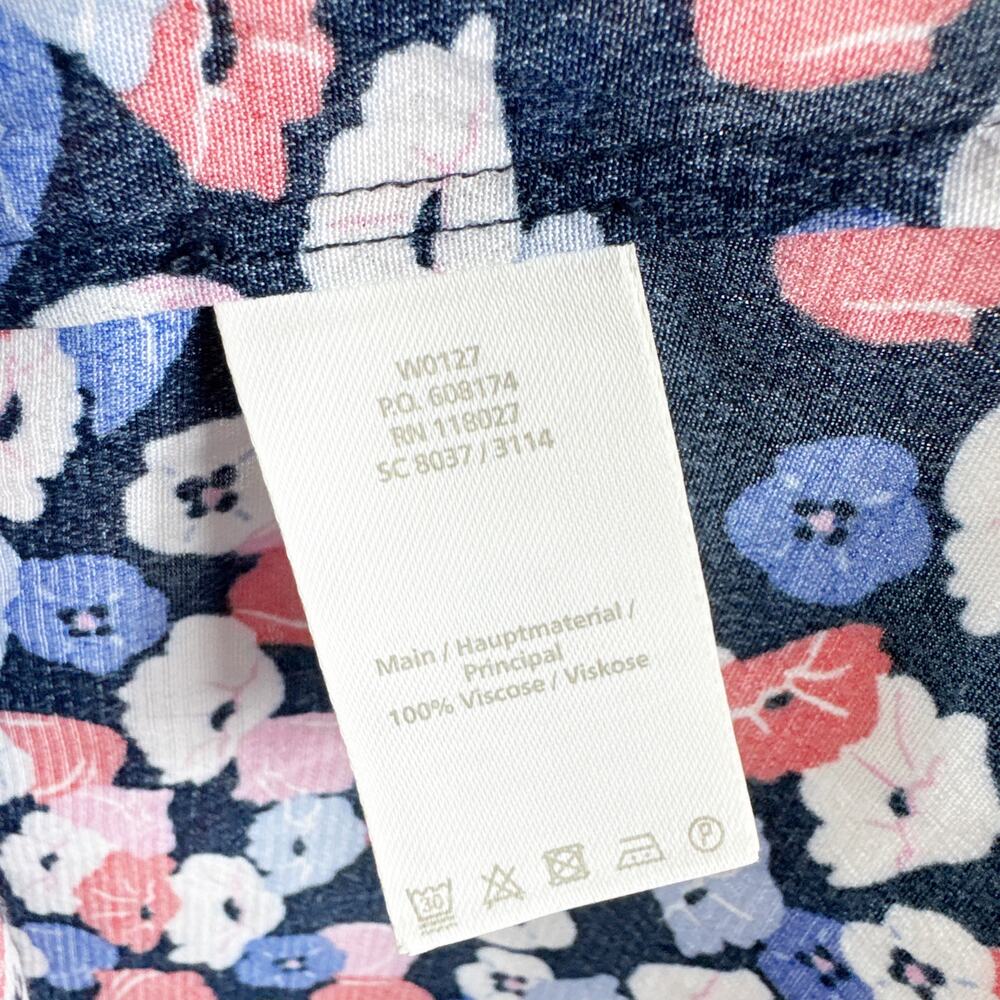 Boden Navy and Pink Patterned Dress 16L - Picture 11 of 11